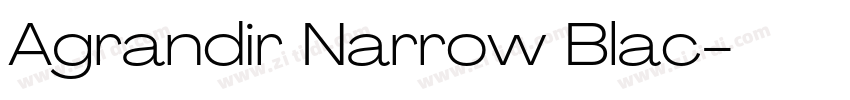 Agrandir Narrow Blac字体转换